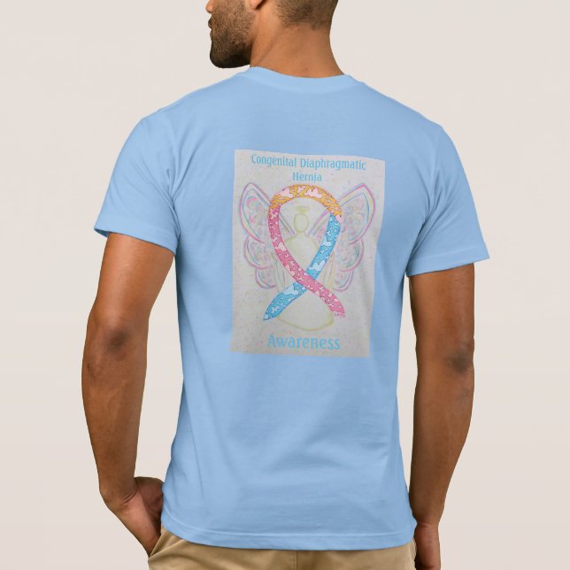 Congenital Diaphragma Hernia CDH Awareness T-Shirt (Rückseite)