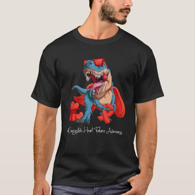 Congestive Heart Failure Awareness Month Red Ribbo T-Shirt (Vorderseite)