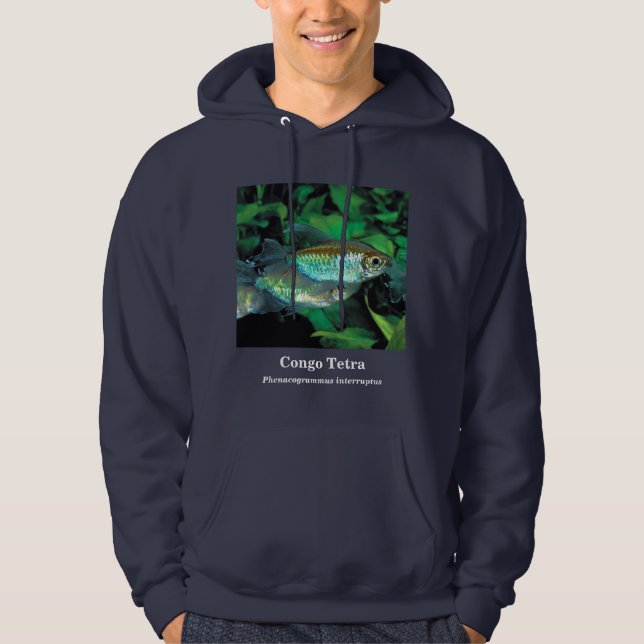 Congo tetra , Phenacogrammus interruptus Hoodie (Vorderseite)