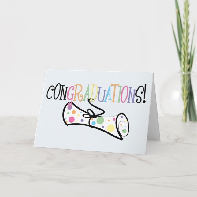 CONGRADUATIONS! KARTE (Vorderseite)