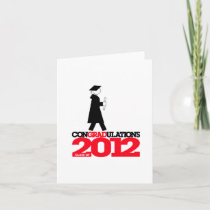 ConGRADulations Class of 2012 Card Cap Gown 5 Karte