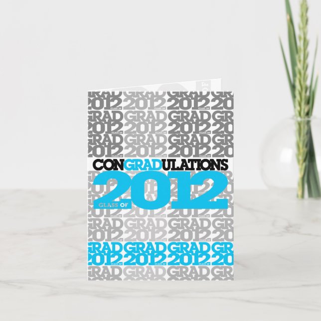 conGRADulations Klasse der 2012 Blau-Karte Karte (Vorderseite)