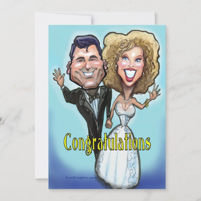 Congrat Wedding Cake Dolls Card Karte (Vorderseite)
