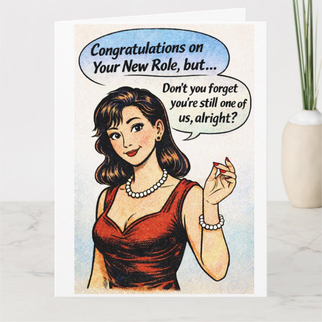 Congrats! Don't forget about us! Dankeskarte (Vorderseite)