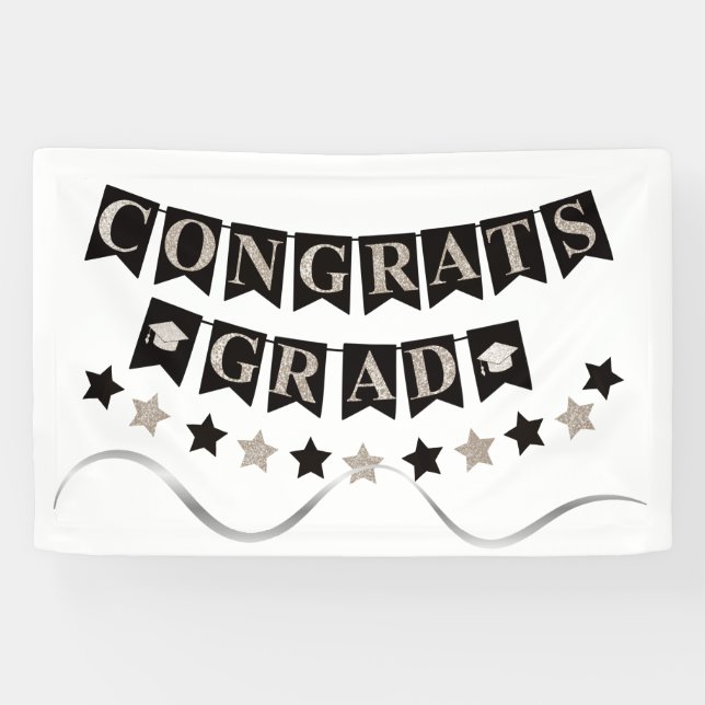 Congrats Grad  Banner (Horizontal)