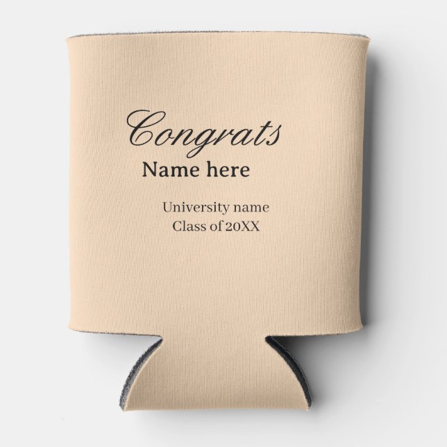 Congrats graduate university name class of 20XX na Dosenkühler (Vorderseite)