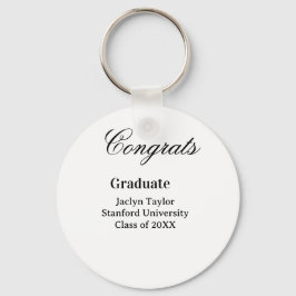 Congrats graduation name university name class of  schlüsselanhänger