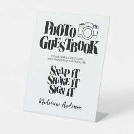 Congrats Graduation Photo Guestbook Sockelschild