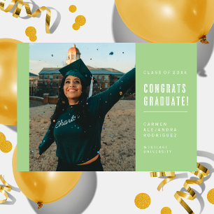 CONGRATS MINIMALISTES MODERNES INVITATION DIPLÔMÉE