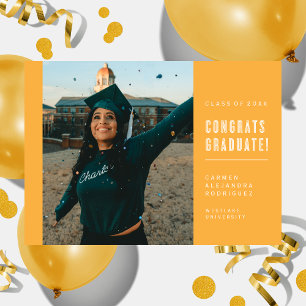 CONGRATS MINIMALISTES MODERNES INVITATION DIPLÔMÉE