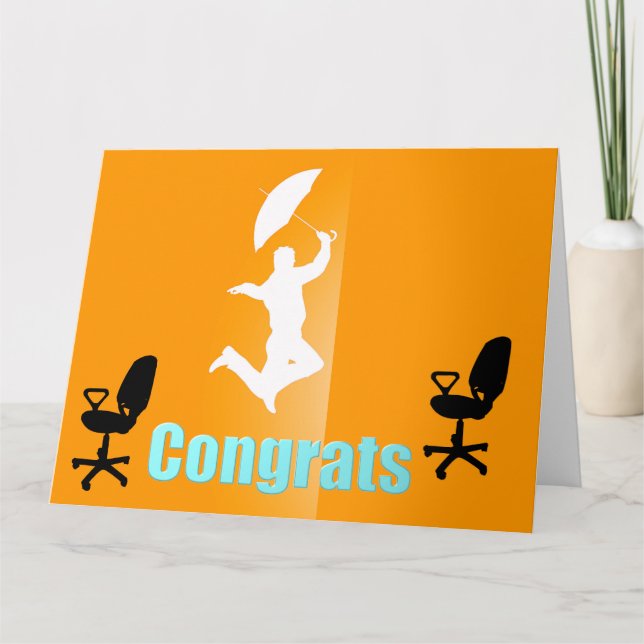 Congrats sur votre grande carte de voeux du (Devant)