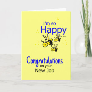 Congratulation on a new job karte