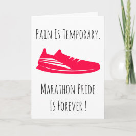 Congratulations 1st Marathon Running Runner  Karte