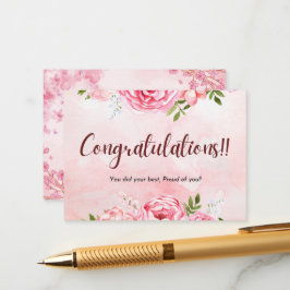 Congratulations Celebration Invitation Card Begleitkarte