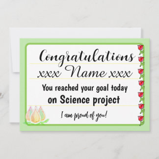 Congratulations Fantastic Effort Today Card Feiertagskarte