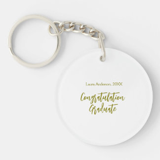 Congratulations graduate golden name class 20XX si Schlüsselanhänger