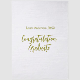 Congratulations graduate golden name class 20XX si Seidenpapier