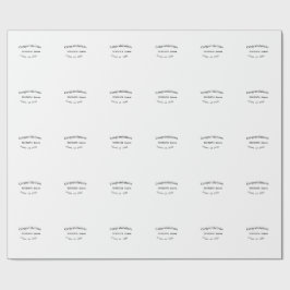 Congratulations graduate name class of 20XX type w Geschenkpapier