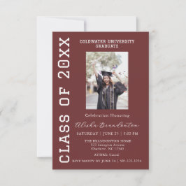 Congratulations Graduate Photo Party Invitation Einladung