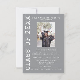 Congratulations Graduate Photo Party Invitation Einladung