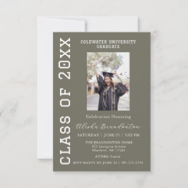 Congratulations Graduate Photo Party Invitation Einladung