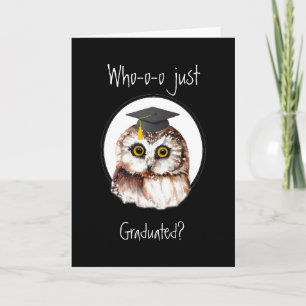 Congratulations Graduating Cute Wise Owl Karte