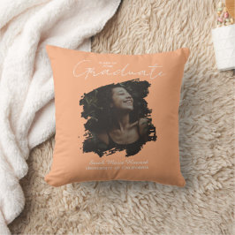 Congratulations Graduation Customizable Photo Text Kissen