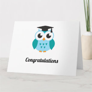 Congratulations graduation wise owl karte