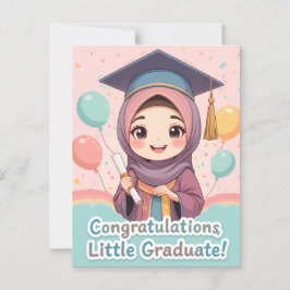 Congratulations Hijabi Girl – Elegant Graduation  Magneteinladung