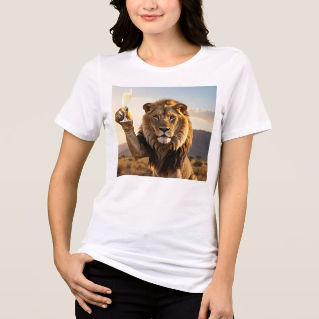 Congratulations Lion Tri-Blend Shirt (Vorderseite)