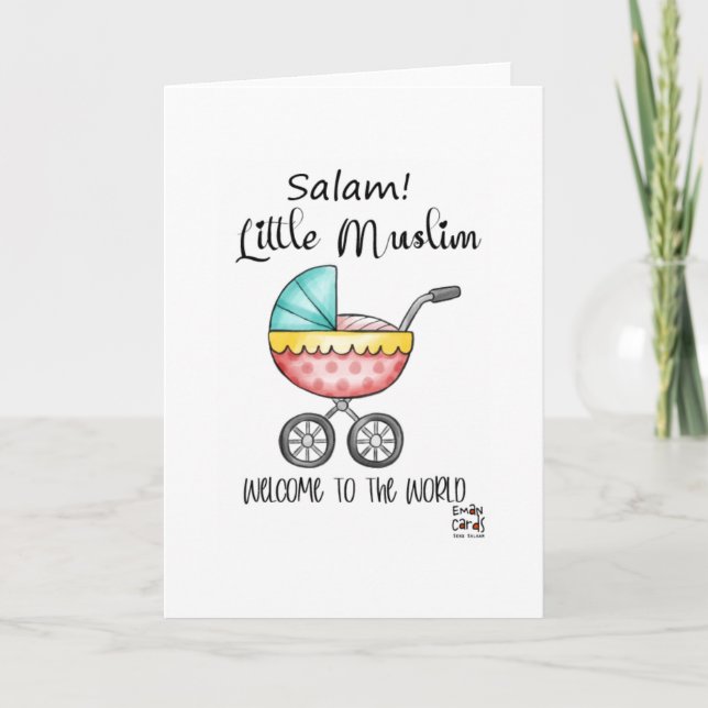 Congratulations - Muslim New Born Karte (Vorderseite)