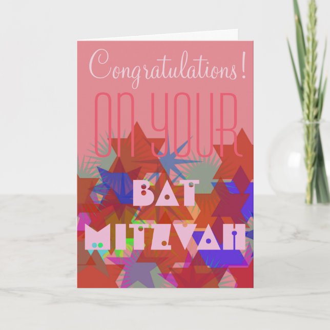 Congratulations on your Bat Mitzvah Karte (Vorderseite)