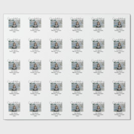 Congratulations photo graduate name university yea geschenkpapier