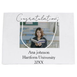Congratulations photo graduate name university yea große geschenktüte