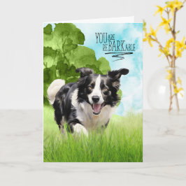 Congratulations reBARKable Border Collie Dog Karte