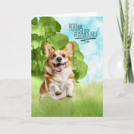 Congratulations reBARKable Welsh Corgi Dog Karte