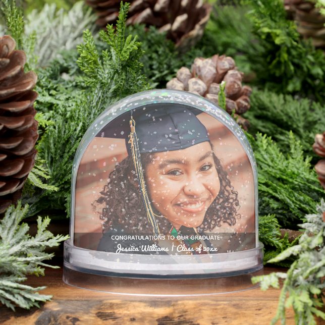 Congratulations To Our Graduate Custom Photo Grad Schneekugeln (Winter)