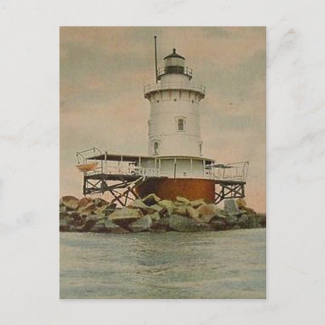 Conimicut Lighthouse Postkarte (Vorderseite)