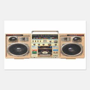 Conion TC-999 Boombox-Aufkleber Rechteckiger Aufkleber