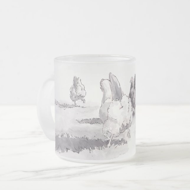 Conjecture ce qui ? Tasse courte givrée par bout (Devant gauche)