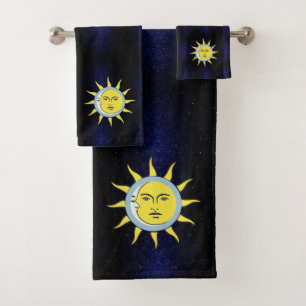 Conjonction de la Lune et du Soleil sur Galaxie Bl