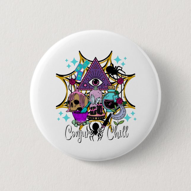 Conjure & Chill Button (Vorderseite)