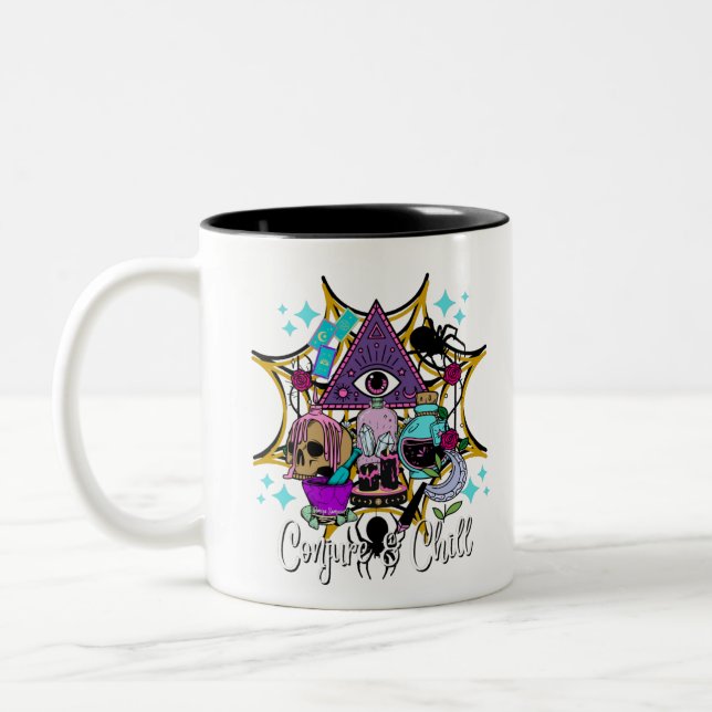 Conjure & Chill Zweifarbige Tasse (Links)