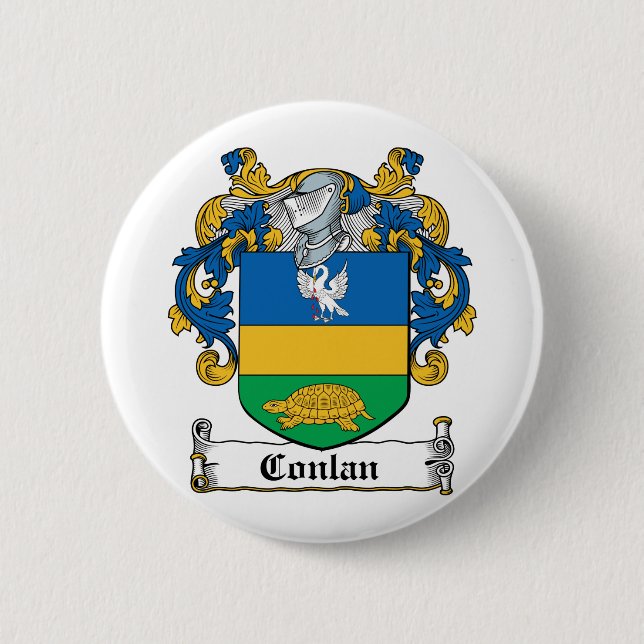 Conlan Familienwappen Button (Vorderseite)