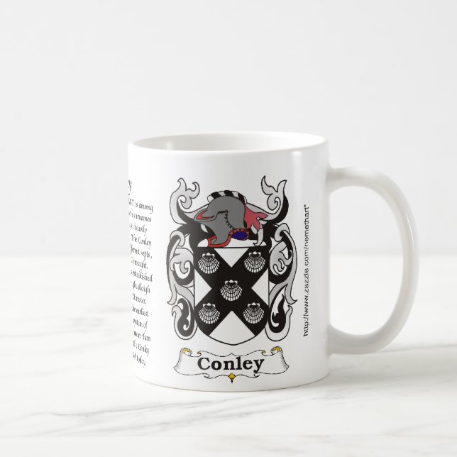 Conley Familien-Wappen Tasse (Rechts)