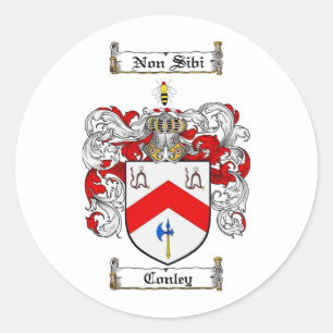 CONLEY FAMILIENWAPPEN - CONLEY WAPPEN RUNDER AUFKLEBER