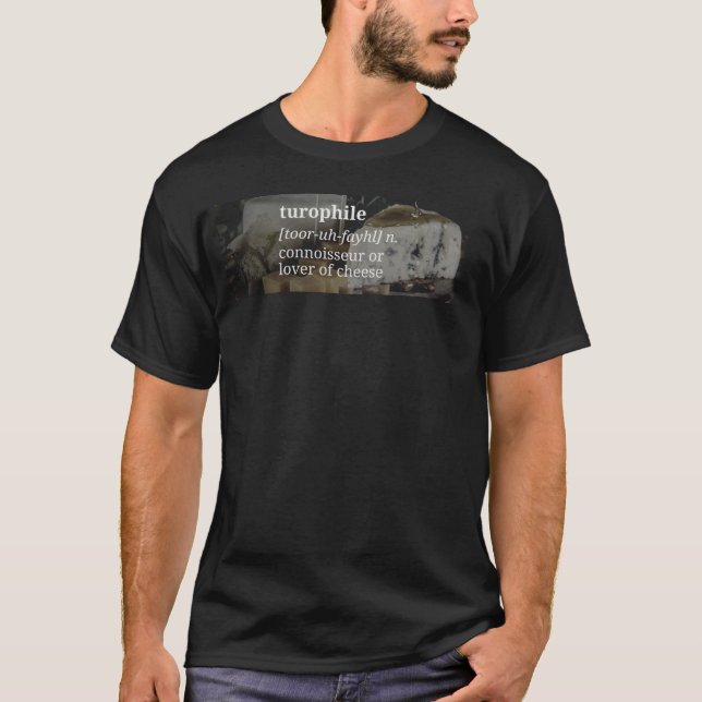 Connaisseur de Turophile de T-shirt de fromage (Devant)