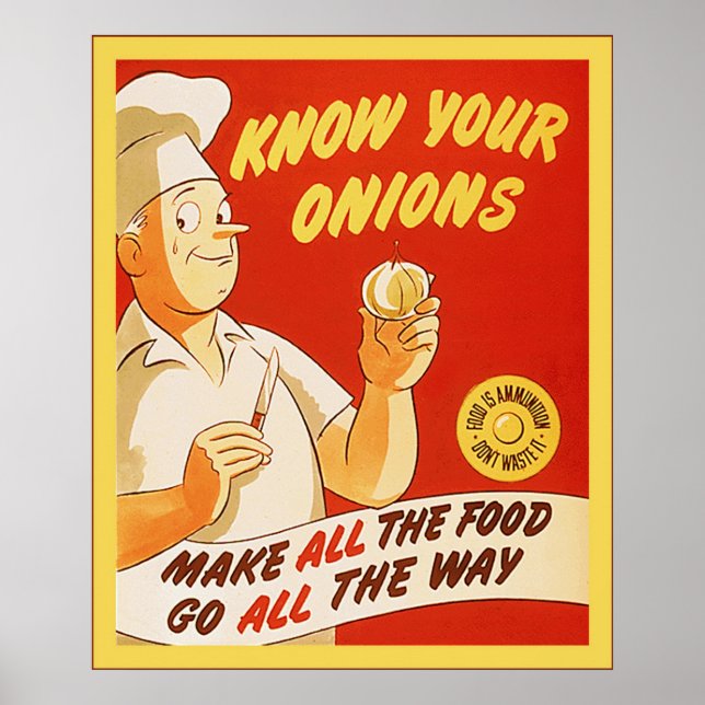 Connaissez vos oignons ~ Poster 2ÈME GUERRE MONDIA (Devant)