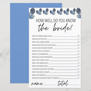 Connaissez-vous bien la feuille de Fête des mariée