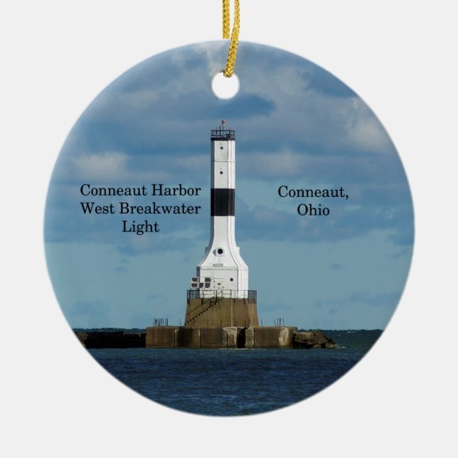 Conneaut Harbor West Breakwater Light Ornament (Vorne)